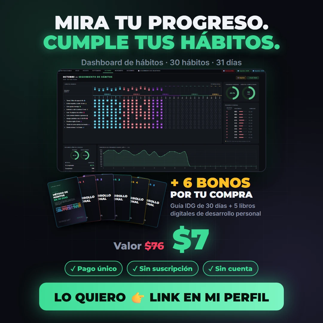 Dashboard de seguimiento de hábitos